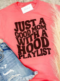 Comfort Colors Hood Playlist Graphic Tee