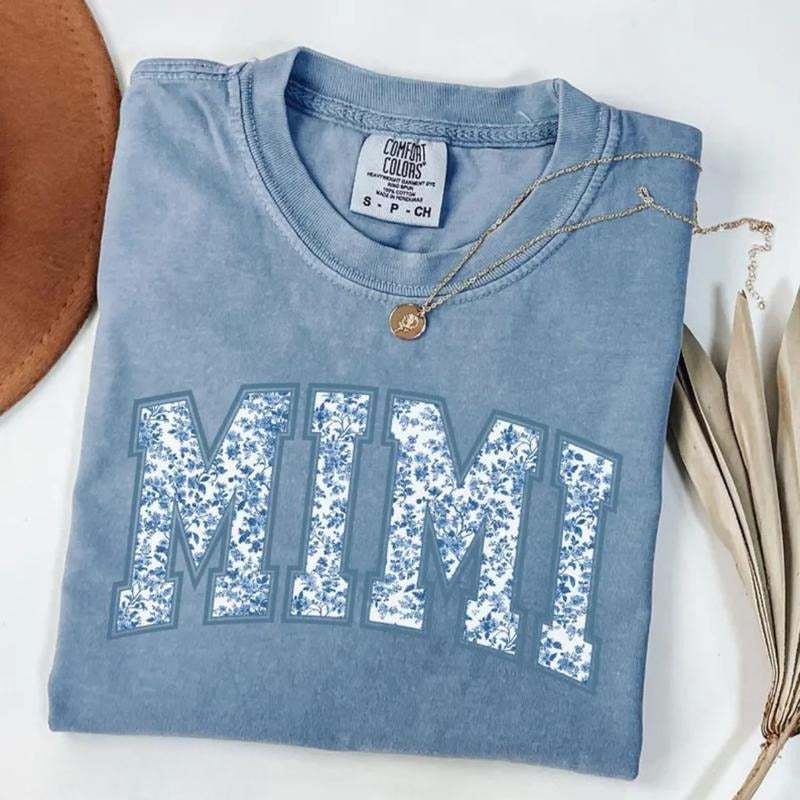 Comfort Colors Mimi T-Shirt, Toile Floral Mimi T-Shirt, Mimi Tee, Gift for Mimi, Grandma Gift, Cute Mimi TShirt, Grandmother T-Shirt, Grandma Mimi