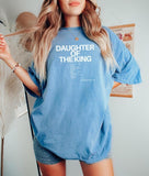 Comfort Colors Religious Shirt, Child of God Shirt, Daughter of the King T-Shirt, Bible Verse Cotton Fabric Top Traditional Womenswear Garment