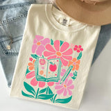 Comfort Colors Teacher Shirt, Retro Teacher Flower Shirt, Teacher Life T-Shirt for Teach Appreciation, Back To School, Floral Graphic BLAQO