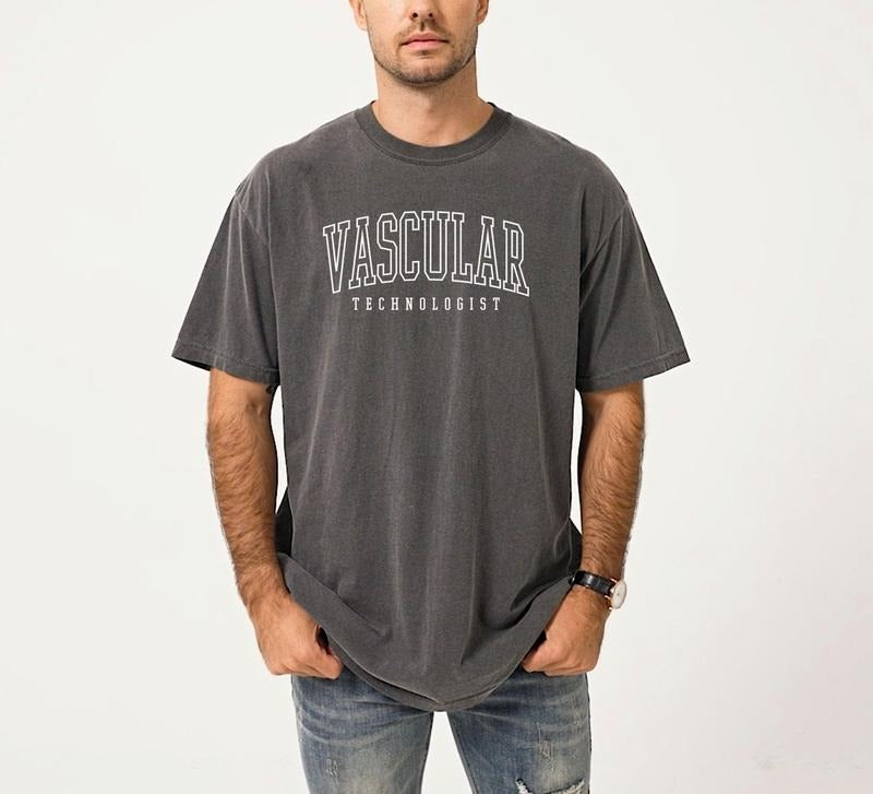 Comfort Colors Vascular Technologist Shirt, Vascular Sonographer, Sonography Student, Ultrasound Tech Gift Cotton Fabric