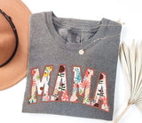 Comfort Colors Vintage Floral Mama T-shirt, Mama T-Shirt, Strong Woman Shirt, Gift For Mothers Day, Women's T-Shirt, Mama Tee, Graphic Tee