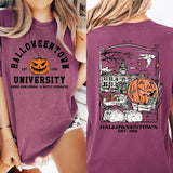 Comfort colors Halloweentown university short sleeve casual cotton graphic tshirt