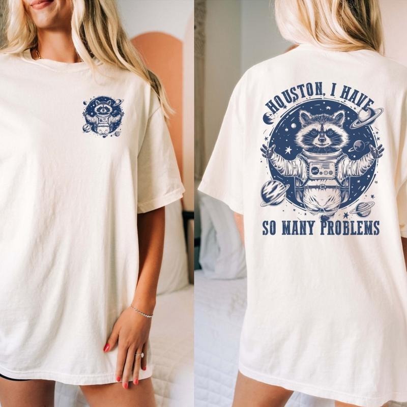 Comfort colors Houston I have so many problems (blue design) short sleeve cotton casual graphic tee