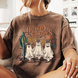 Comfort colors Howdy Ghouls short sleeve casual cotton graphic tee