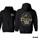 Coors Banquet Mountain Logo Hoodie Graphic Tee, Cotton Crewneck Unisex Hoodie Sweatshirt T-Shirt for Men and Women, Ideal Gift
