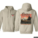 Coors Sunset in Golden Colorado Shirt, Hoodie, Sweatshirt, Casual Hoodie Perfect for Outdoor Enthusiasts and Beer Lovers, Unisex Hoodie for Everyday Comfort, Trendy Hoodie