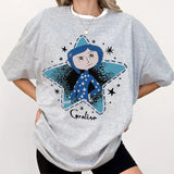 Coraline Stars Womens T-Shirt Plus Size, Movie Shirt, Trendy Sweatshirt, Gift for friend