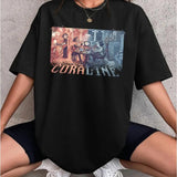 Coraline half and half Word Shirt, The real world and the Another World Coraline, Horror Movie Merch, Halloween Christmas Gift, gift for Friends