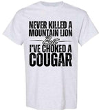 Cougar Shirt by Gildan Soft Style Tee - Bigthree Apparel - Black - white Graphic Design for Men and Women - Top, Womenswear