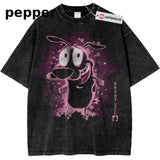 Courage the Cowardly Dog Shirt, Animated Vintage T-Shirt - Vintage Graphic Cotton Tee - Unisex Streetwear, Menswear Womenswear, Gift for All Occasions