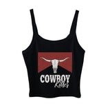 Cowboy Killers Crop Tank, Country Cowgirl Shirt, Western Crop Top, Rodeo T shirt, Country Music Top, Cowgirl Top