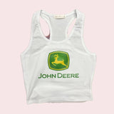 Crop in Style with John Deere, Y2K Shirt, Political Activism Baby Tee, LGBTQ Rights Baby Tee, Free Speech, Feminist Shirt, Gift For Her