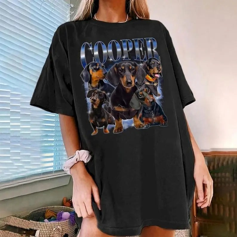 Custom Bootleg Rap Tee, Custom Dog Bootleg Shirt, Custom Dog Shirt, Personalized Dog Bootleg Shirt, Custom Dog's Version, Dog Shirt - Unisex And Inclusive - Multiple Colorways - Full Size Range