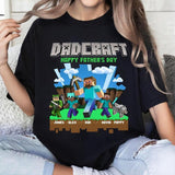 Custom Personalized DadCraft T-shirt, Happy Father's Day Shirt, Chicken Jockey Gaming, Happy Father's Day Gift, Trending Game Unisex Teestyle{n002}2