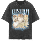 Custom Pet Photo Shirt | Personalized Cat Lover Tee | Perfect Gift for Cat Lovers Womenswear Tshirt