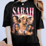 Custom Photos Girlfriend 6 Face 90s Vintage Graphic Shirt, Shirt with Face on It for Boyfriend Birthday Gift, Customized Womenswear