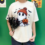 Cute Boo Ghost Reading Books Shirt, Hallowen Shirt,  Cute Fall Shirt, Spooky Seasonstyle{n002}3