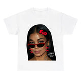 Cute Halloween Jhene Tee, Jhene Red Kitty Shirt