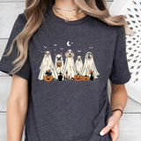 Сute Ghost Dog HalloweenT-shirt, Ghost Dog Tee, Dog Lovers Tshirt, Halloween Cute Shirt, Halloween Dog T-shirt, Spooky Season Gift