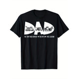 Dad Tow Truck Driver Myth Legend Fathers Day Gift Tshirt Made in USA