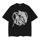 Death Note "Misa Amane" Heavyweight Vintage Tee 100% Cotton OVERSIZED Anime T-shirt Menswear Top Casual Streetwear Baggy Crewneck Tshirt Tropical