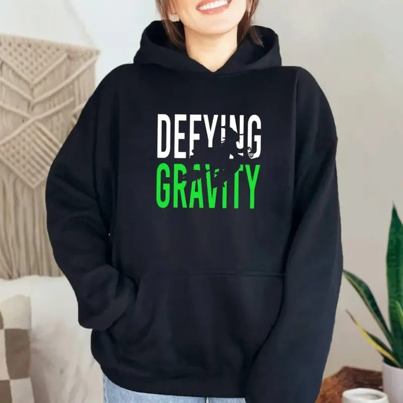 Defying Gravity Vintage T Shirt, Musical Wicked, Music Lovers Hoodie, Halloween Sweatshirt, Witch Shirt, Stephen Schwartz, Unisex Sweater Pullover Tee