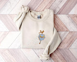 Demon Hunters Tiger Embroidered Sweatshirt, Kpop Crewneck, Music Sweatshirt, Gift For Kpop Fan