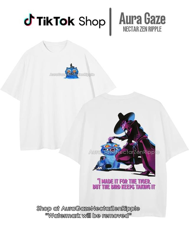 Derpy Tiger and Jinu 2Sided - KPop Demon Hunters Comfort Colors Unisex Tshirt For Fan, KPop Demon Hunters Hoodie, Sweatshirt, Movie Merch