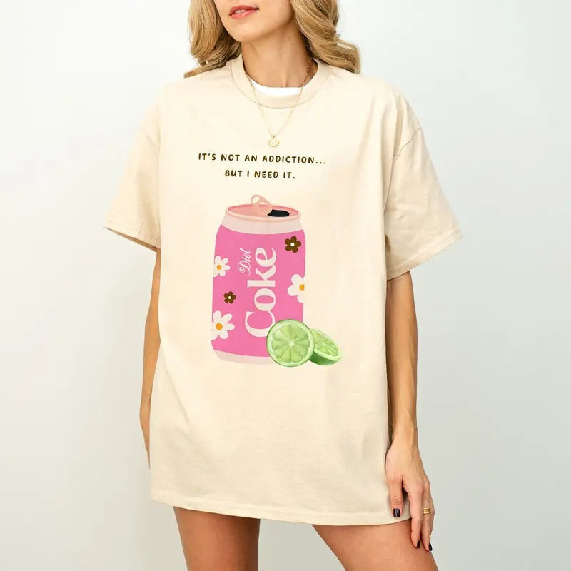 Diet Coke Sweatshirt T-shirt, Co ca-Cola Tee, Gift, Girly, Diet Coke Lover, Diet Coke, Coca Cola Shirt, Gift for Diet Coke Lover, Diet Coke Trending, Diet Coke Bestseller Shirt, Soft Girl T shirt, Diet, Coke, Soft Drink, Coquette, Preppy, Soda, Pop