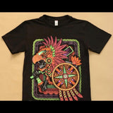 Dios del inframumdo T-shirt Black Cotton Shortsleeve
