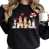 Dog Mama Sweatshirt, Valentine Lovely Dog Sweatshirt for Women