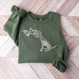 Dog Skeleton Sweatshirt, Funny Dog Shirt, Dog Lover Gifts, Dog Mom Sweatshirt, Spooky Dog Shirt, Skeleton Sweatshirt