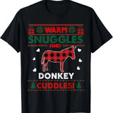 Donkey Lover Christmas Xmas Donkey Christmas Ugly Sweater T-Shirt