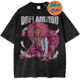 Donquixote Doflamingo Shirt, One Piece Vintage Shirts, Cotton Unisex T-Shirt, Crew Neck, Size S- 3XL, Menswear Top, Womenswear Top Underwear Streetwear