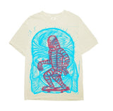 Double Creature  Hand printed  T Shirt Menswear