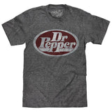 Dr Pepper Oval Logo T-Shirt - Gray