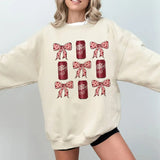 Dr Pepper Sweatshirt, Dr Pepper Maroon Sweatshirt, Coquette Dr Pepper Shirt, Diet Coquette Sweater, Dr Pepper Shirts For Women, Dr Pepper Lover Gift, Soda Sweaters, Dr Pepper Pink Bow Shirts, Trendy Pink Bow Sweatshirts Cotton Womenswear Hoodie Polyester