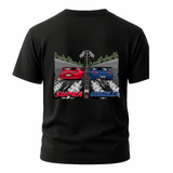 Supra vs Godzilla R34 Drag Racing T-Shirt