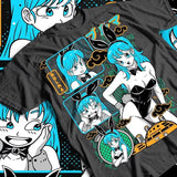 Dragon Ball Anime T-Shirt & Sweatshirt, Bulmaa Kaiwaii Bunny Girl Waifu Graphic Tee, Vintage Oversized Unisex Streetwear, Fan Gift for Men Women