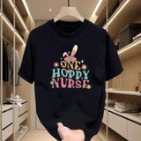 Easter Trend Alert! Breathable and Soft, Graphic T - shirt, Adorable Easter Prints, Ideal for Family Easter Celebrations