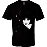 Elvira mistress of the dark cat T-shirt