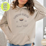 Espresso Martini Social Club Sweatshirt, Est 2024, Perfect Gift, Espresso Martini Social Club Hoodie, EST 2024 Hoodie, Gift For Him -DG129