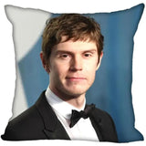 Evan Peters Pillowcase Large Pillow Cover Cotton Cushion Cover Evan Peters Pillow Birthday Gift Valentine Gift For Her Custom Christmas Gift