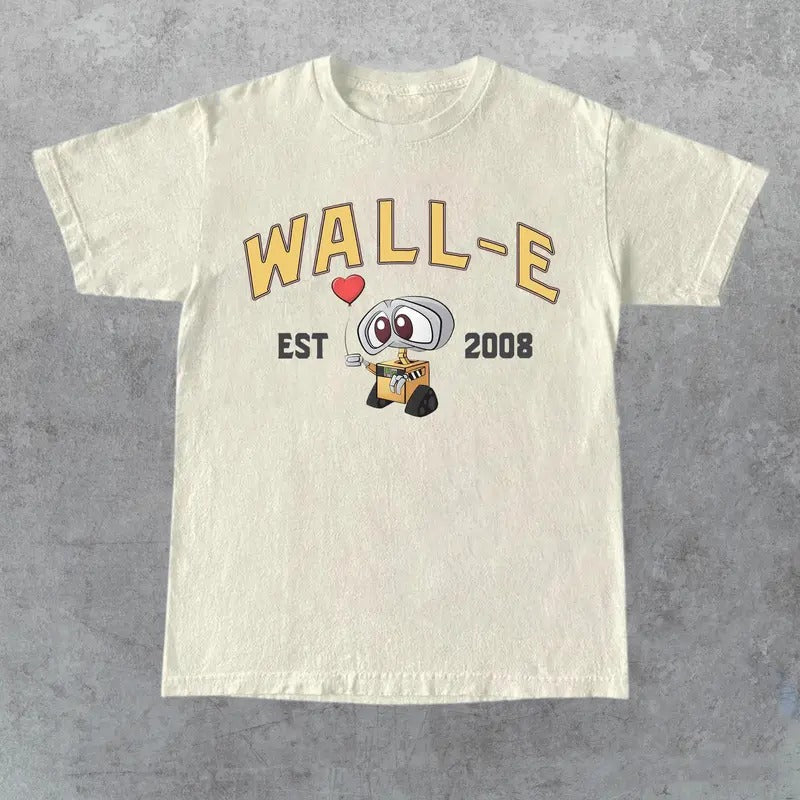 Eve and Wall-E Crewneck, Cartoon Eve and Wall-E T-Shirts , Couple Shirt, Gift For Friends Shirt, Gift for Her, Gift for Him, Gift for Friend