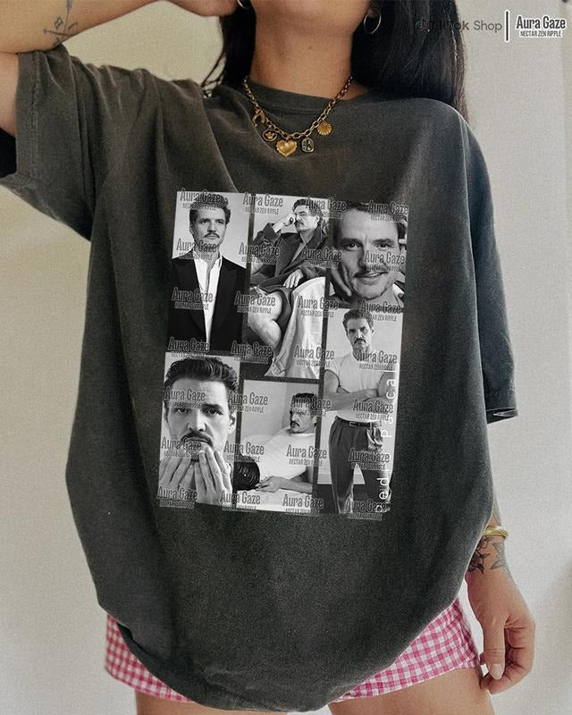 Everyone Wants A Piece Of Pedro - Pedro Pascal Comfort Colors Unisex Tshirt, Pedro Pascal Retro Shirt, Fan Merch Celebrity Crush