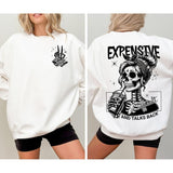 Expensive Difficult And Talks Back Shirt Sweatshirt Hoodie, Trendy Front And Back Shirt, Gift For Her, Funny Women Shirt, Sarcastic Wife Shirt