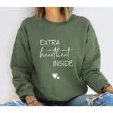 Extra Heartbeat Inside Sweatshirt, Baby Announcement, Pregnancy Reveal, Mommy To Be, We're Expecting, Maternity Sweater, Pregnancy Outfit