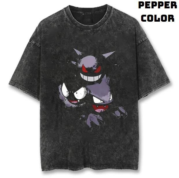 Faded Gengar Vintage Tee, Gengar Shirt, Pokemon Shirt, Pokemon Merch, Pokemon Gengar Shirt, Ghostly Gengar, Funny Halloween Shirt, Anime Manga Shirt, Graphic Tee Shirt, Unisex T-Shirt, Gift For Fan Pokemon, Halloween Gifts Top Menswear