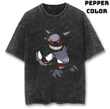 Faded Gengar Vintage Tee, Gengar Shirt, Pokemon Shirt, Pokemon Merch, Pokemon Gengar Shirt, Ghostly Gengar, Funny Halloween Shirt, Anime Manga Shirt, Graphic Tee Shirt, Unisex T-Shirt, Gift For Fan Pokemon, Halloween Gifts Top Menswear